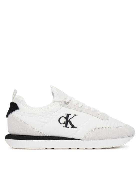 Calvin Klein Sneakers Calvin Klein Retro Runner Lace Up Sock YW0YW02060 Bianco