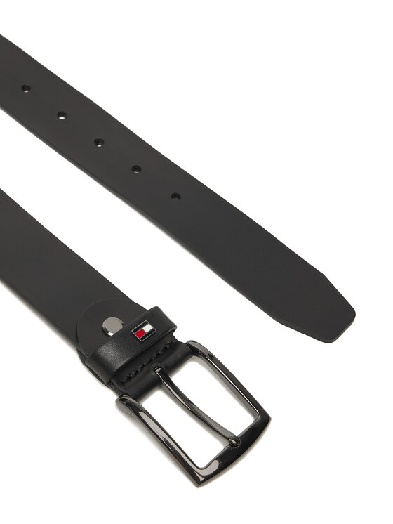 Tommy Hilfiger Vīriešu josta Tommy Hilfiger AM0AM13576 Melns