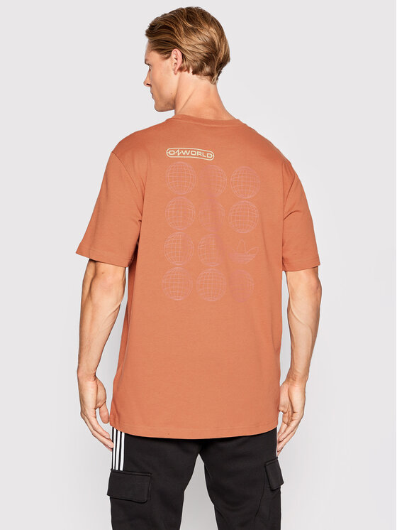 adidas adidas Футболка Graphic Ozworld HL9232 Оранжевий Relaxed Fit
