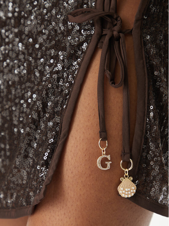 Guess Guess Пляжна спідниця E6GD05 KBMV0 Коричневий Regular Fit