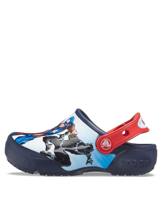 Crocs Šľapky Crocs Fl Avengers Patch Clog T Clog 207068 Tmavomodrá