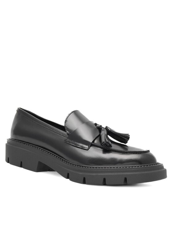GINO ROSSI Loafersy Gino Rossi RUBBER-I22 23580AB Czarny