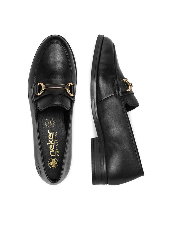 Rieker Loaferice Rieker 46262-01 Crna