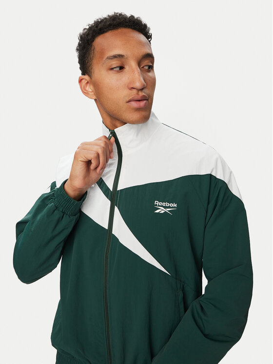Reebok Reebok Majica dugih rukava RK25720CCM Zelena Regular Fit
