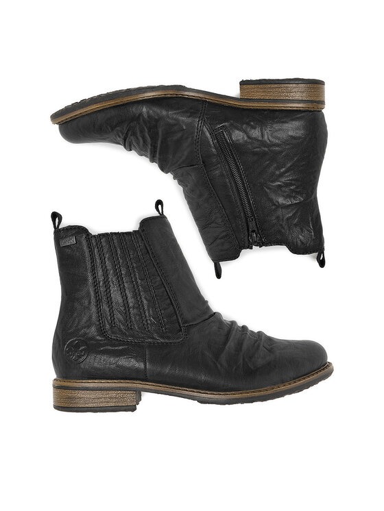 Rieker Polokozačky Rieker 74855-00 Černá