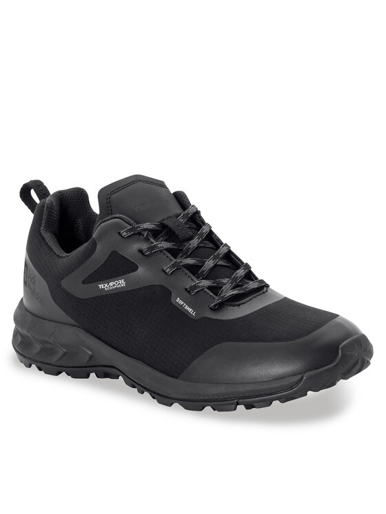Jack Wolfskin Trekkingi Jack Wolfskin Woodland Shell Texapore Low 4053841 Czarny