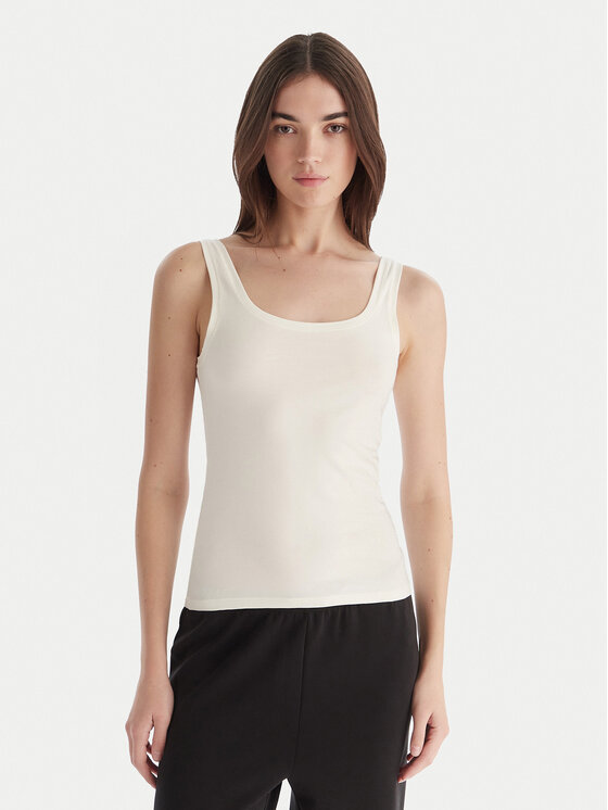 Hunkemöller Hunkemöller Top Singlet 302723 Blanco Slim Fit