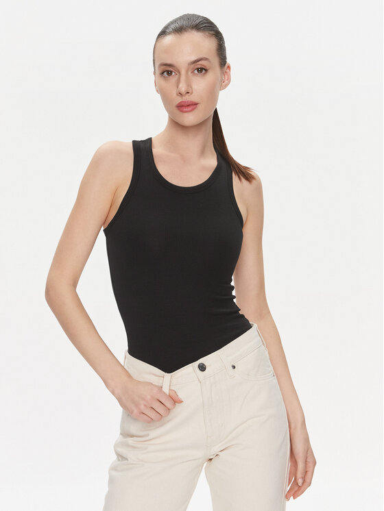 Calvin Klein Calvin Klein Top Modal Rib Tank Top K20K206406 Negro Slim Fit