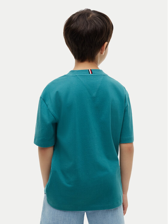 Tommy Hilfiger Tommy Hilfiger Camiseta Heritage KB0KB10340 Verde Regular Fit