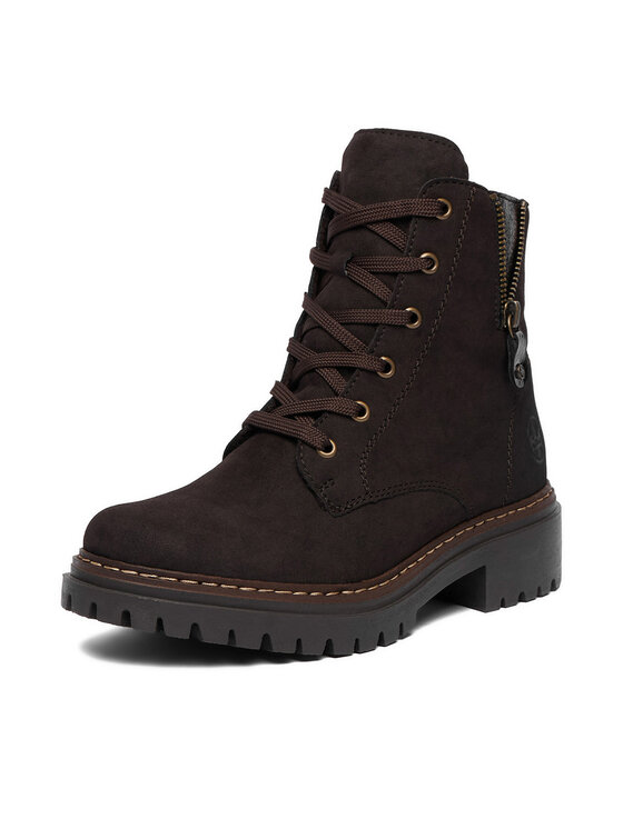 Rieker Botines planos Rieker CEO-72617-25 Marrón oscuro