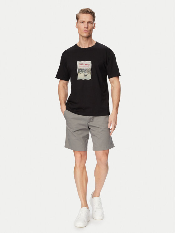 Jack & Jones Jack & Jones Camiseta Montauk Photo 12290890 Negro Regular Fit