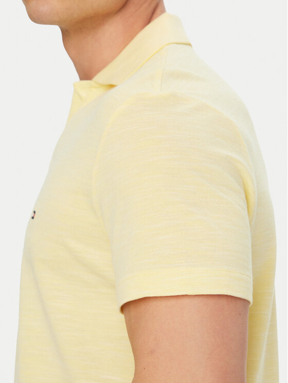 Tommy Hilfiger Tommy Hilfiger Polo Textured Oxford Pique MW0MW38482 Amarillo claro Regular Fit