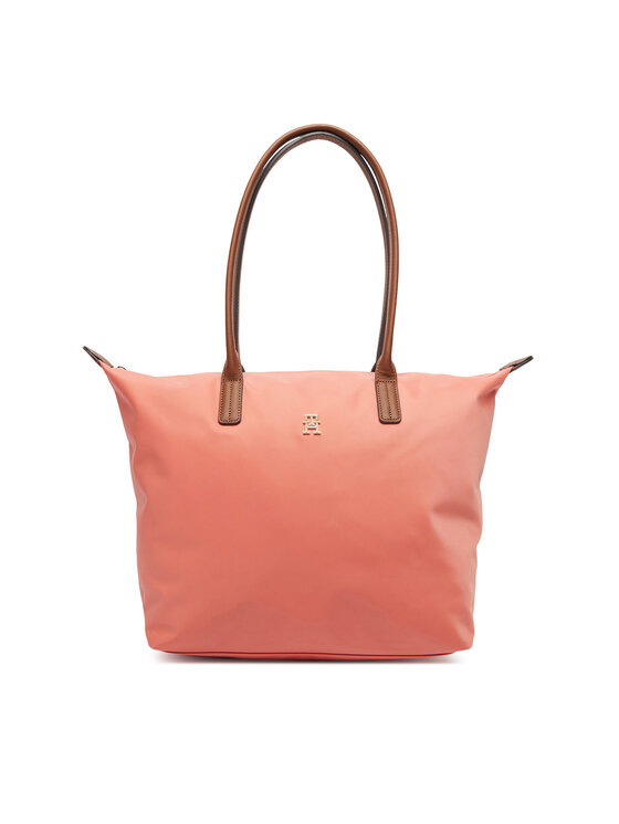 Tommy Hilfiger Torbica Tommy Hilfiger Popette Tote AW0AW17711 Koraljna