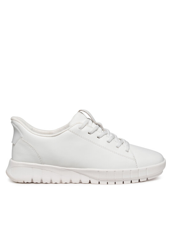 Geox Sneakersy Geox D Flextride Plus D567SA 09B15 C1000 Biały
