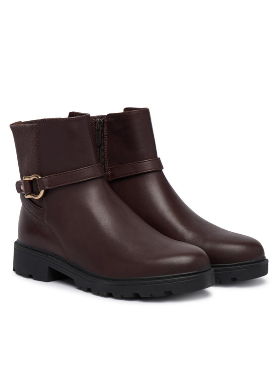 Clarks Botki Clarks Code L Bay 26327158 Brązowy ciemny