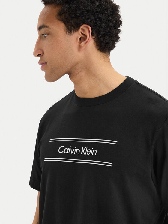 Calvin Klein Calvin Klein Camiseta SS 20s EU LV04LG813G Negro Regular Fit