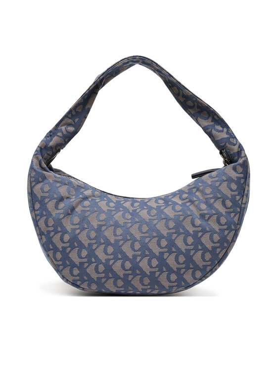 Calvin Klein Geantă Calvin Klein Ckj Monogram Pinched Medium Shou LV04F3206G Albastru