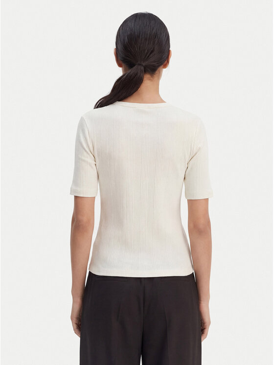 Calvin Klein Calvin Klein Camiseta Varigated LV044F211G Écru Slim Fit