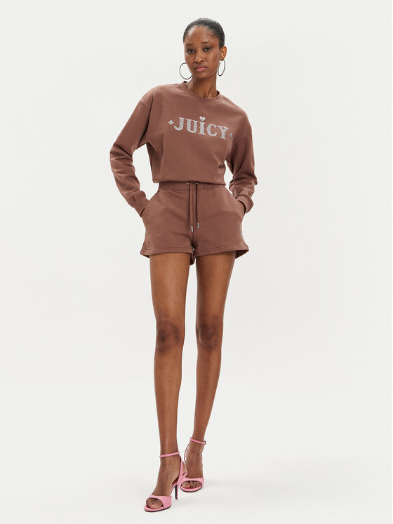 Juicy Couture Juicy Couture Pantalones cortos deportivos Sully Rodeo JCBHS223825 Marrón Regular Fit
