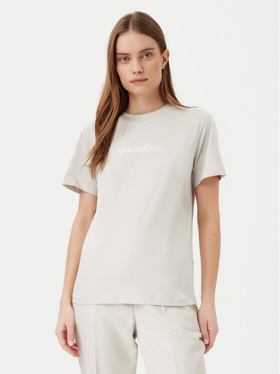 Calvin Klein Calvin Klein Marškinėliai Hero Logo K20K205448 Pilka Regular Fit