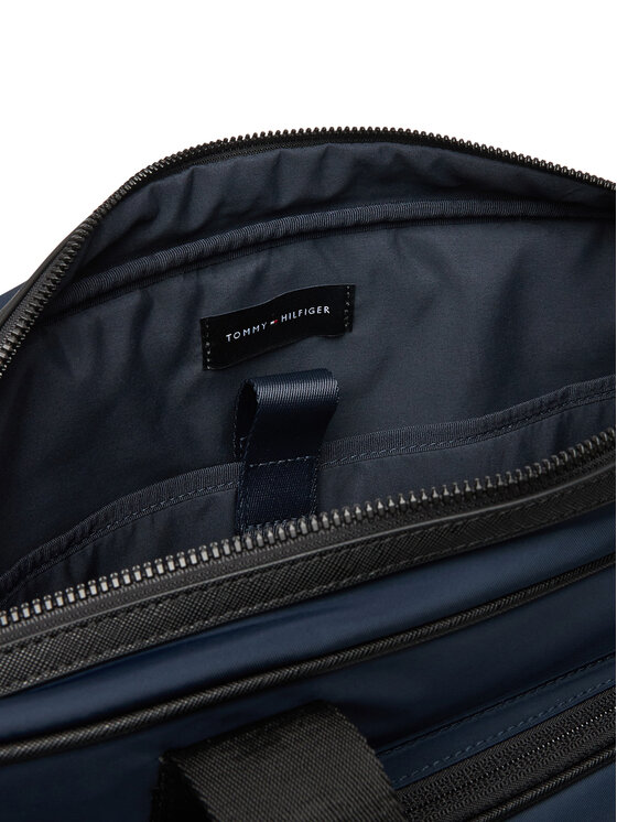 Tommy Hilfiger Nešiojamo kompiuterio krepšys Tommy Hilfiger Th Repreve Computer Bag AM0AM13466 Tamsiai mėlyna
