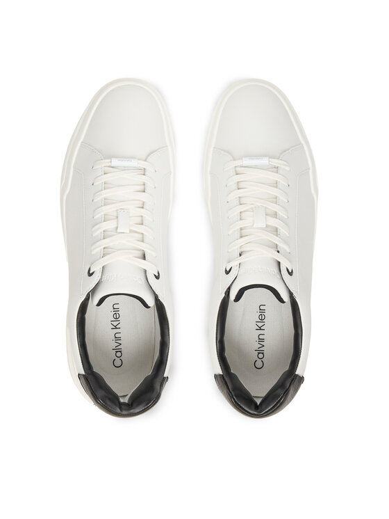 Calvin Klein Laisvalaikio batai Calvin Klein Chunky Cupsole Laceup Clean Lth HM0HM02239 Balta