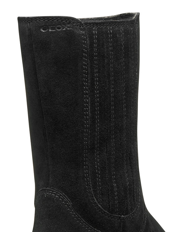 Geox Polokozačky Geox J Kiddartah Wpf J56NDB 00022 C9999 D Černá