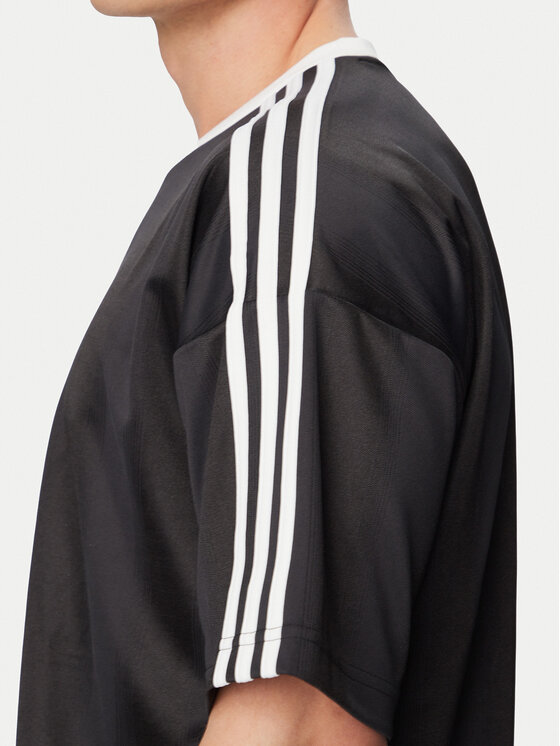 adidas adidas Футболка adicolor Jacquard KD5830 Чорний Loose Fit