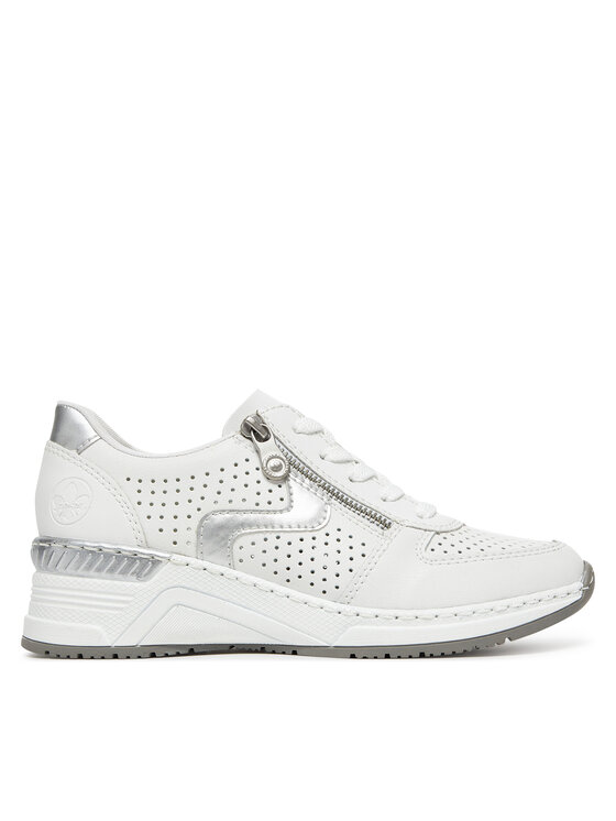 Rieker Sneakers Rieker N4340-80 Alb