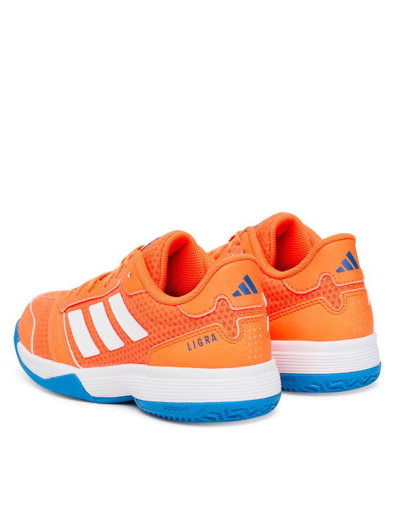 adidas Buty halowe adidas Ligra 8 Indoor Kids JR9299 Pomarańczowy