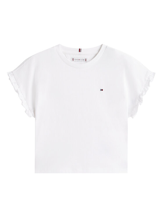 Tommy Hilfiger Tommy Hilfiger Camiseta KG0KG08970 D Blanco Regular Fit