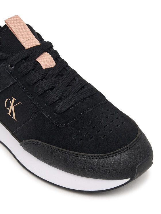Calvin Klein Tenisice Calvin Klein Retro Runner Sock Laceup Neo Mix HW0HW03250 Crna
