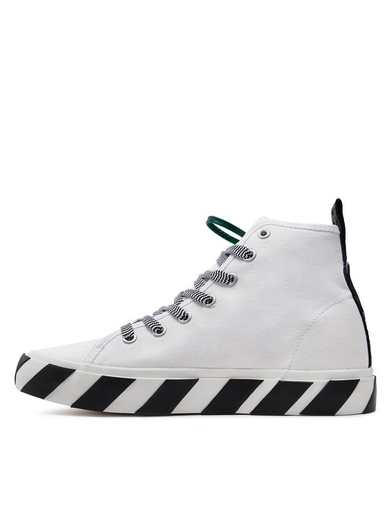 Off-White Superge Off-White Mid Top Vulcanized Canvas OMIA119S22FAB0010145 Bela