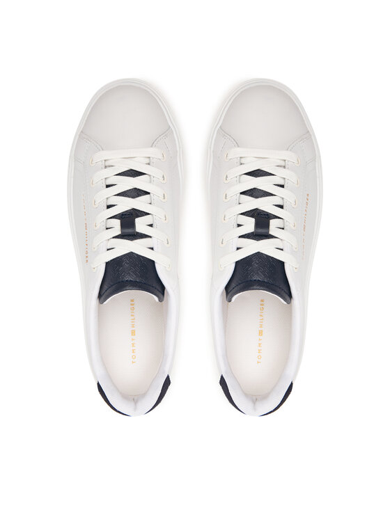 Tommy Hilfiger Sneakers Tommy Hilfiger Th Feminine Platform Monogram FW0FW09594 Bianco