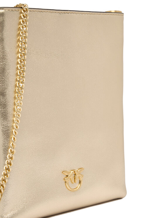 PINKO Bolso PINKO Flat Satchel AI 25-26 PCPL 105352 A2O9 Oro