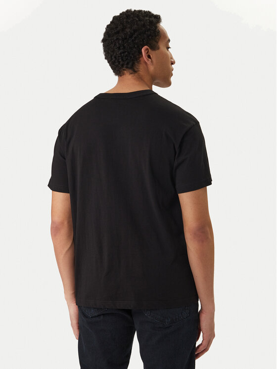 Versace Jeans Couture Versace Jeans Couture Camiseta 80GAHE01 CJ00E Negro Regular Fit