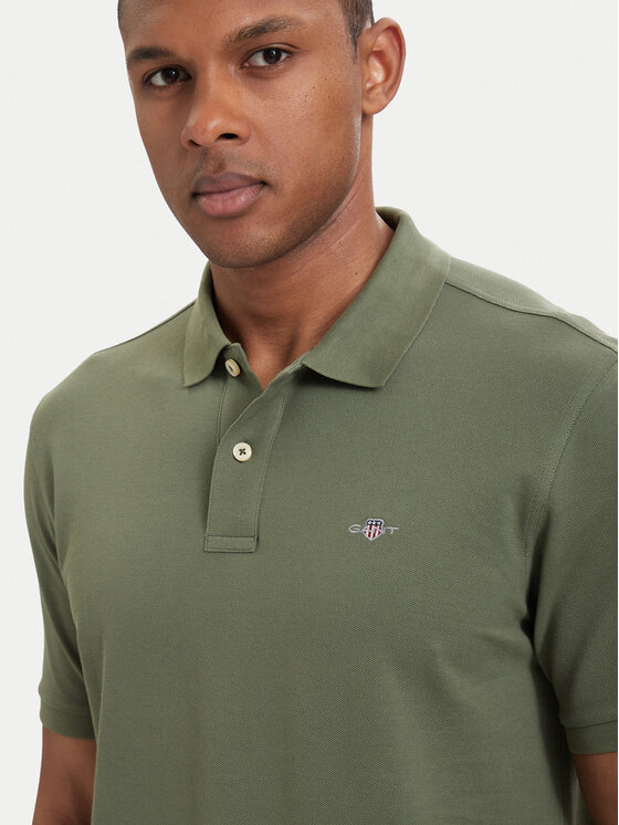 Gant Gant Polo Shield  2210 Verde oscuro Regular Fit