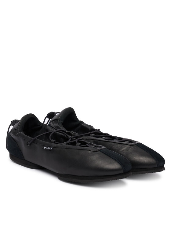 Polo Ralph Lauren Балетки Polo Ralph Lauren Blrna Lce Up 804P08221001 Чорний