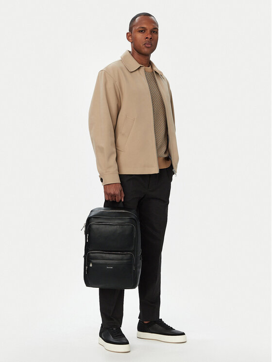 Calvin Klein Zaino Calvin Klein Raised Double Pocket Backpack LV04D3493G Nero