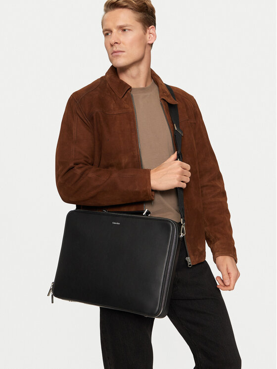 Calvin Klein Taška na laptop Calvin Klein Ck Sleek Laptop Bag K50K512738 Čierna