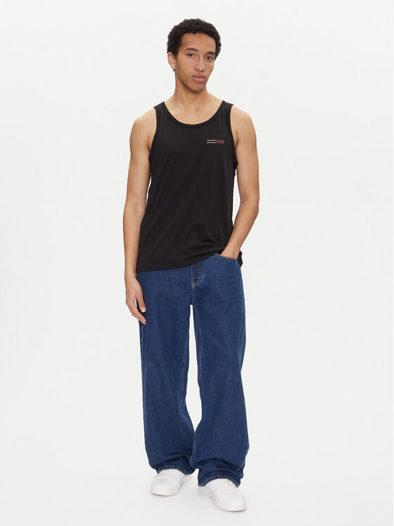 Tommy Jeans Tommy Jeans Trikó Entry Graphic DM0DM20790 Fekete Slim Fit