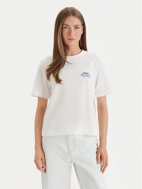 Calvin Klein Jeans Calvin Klein Jeans Camiseta LV047F801G Blanco Boxy Fit