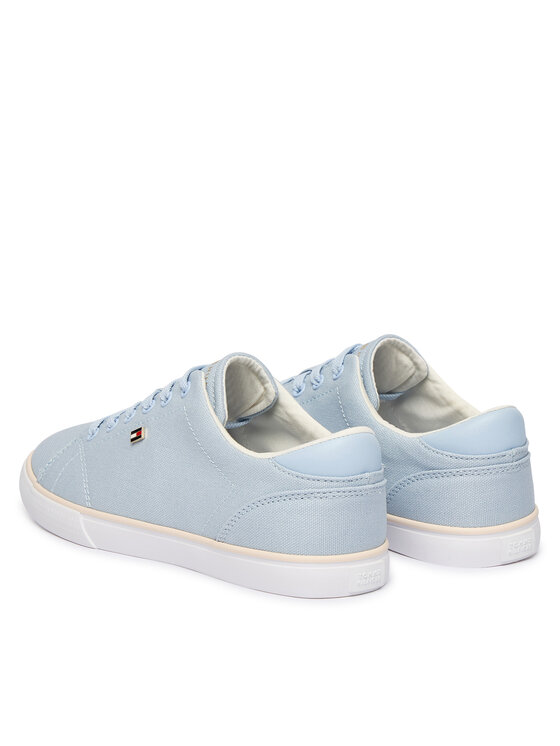 Tommy Hilfiger Tenis superge Tommy Hilfiger Th Low Profile Vulc Canvas FW0FW09102 Svetlo modra