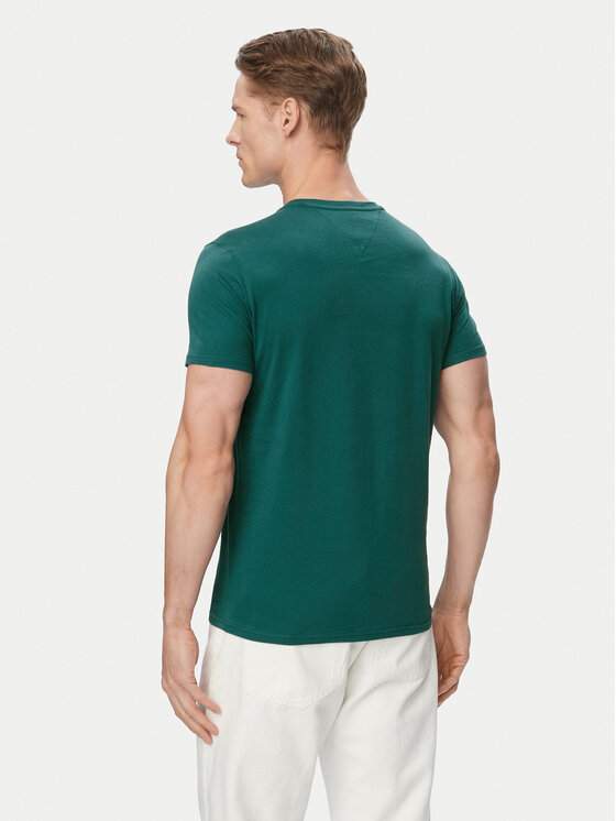 Tommy Jeans Tommy Jeans Camiseta DM0DM04411 Verde oscuro Slim Fit