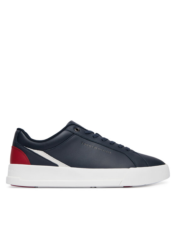 Tommy Hilfiger Laisvalaikio batai Tommy Hilfiger Th Court Premium FM0FM05879 Tamsiai mėlyna