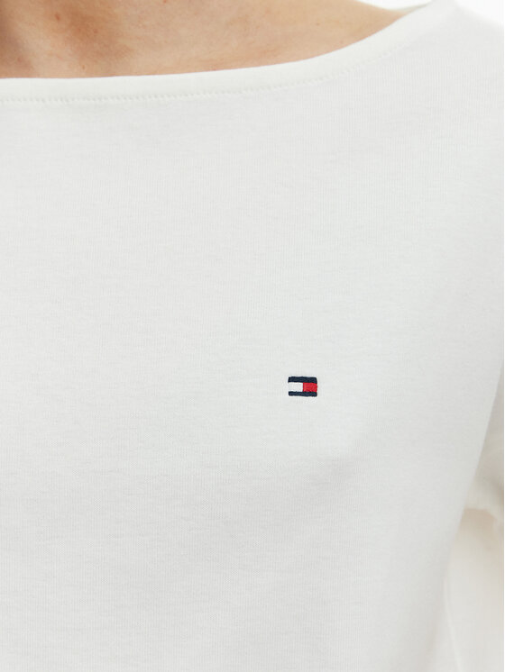 Tommy Hilfiger Tommy Hilfiger Camiseta WW0WW49723 Écru Loose Fit