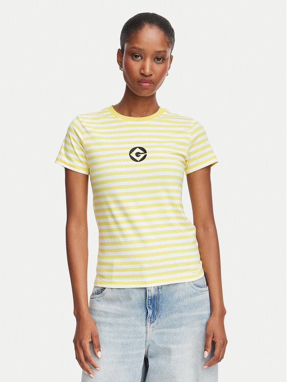Guess Jeans Guess Jeans Футболка W6YI60 K6413 Жовтий Regular Fit