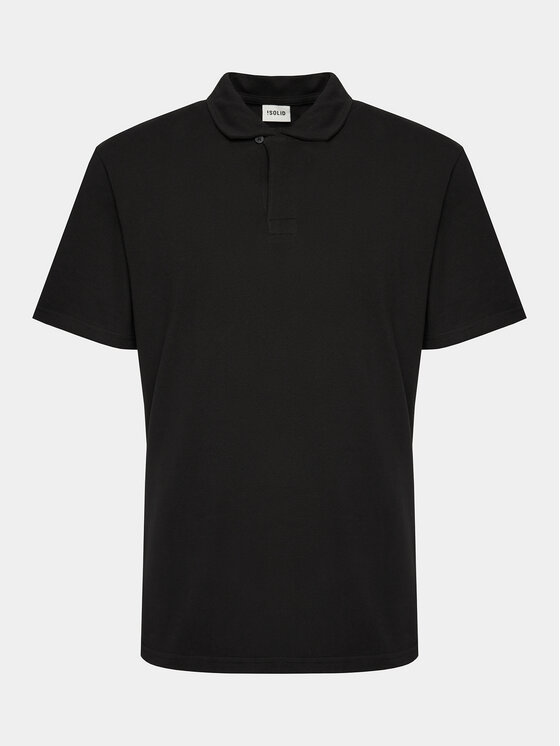 Solid Solid Polo 21108171 Negro Regular Fit