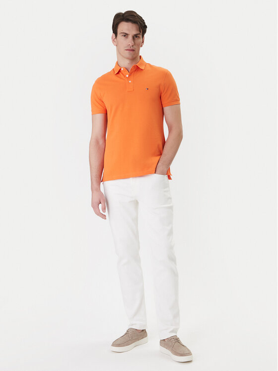 Tommy Hilfiger Tommy Hilfiger Polo 1985 MW0MW17771 Naranja Slim Fit