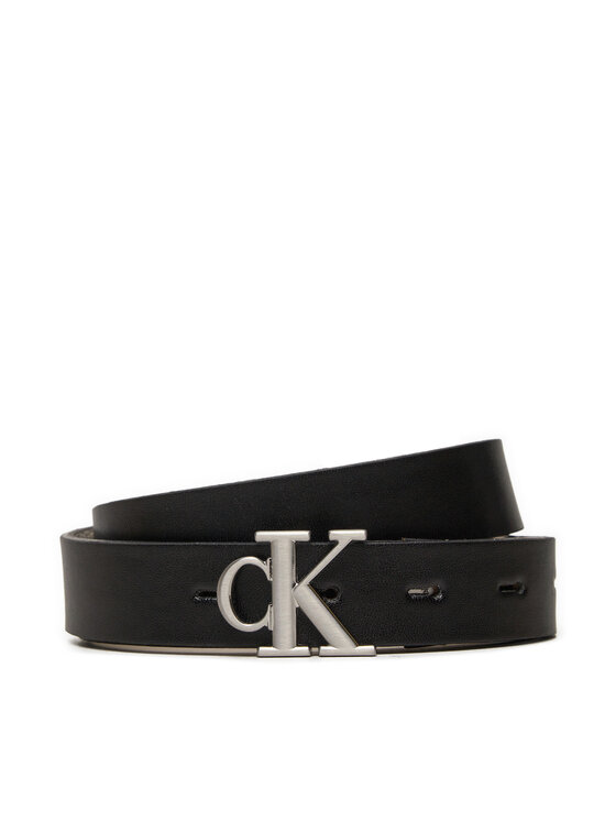 Calvin Klein Jeans Дамски колан Calvin Klein Jeans Mono Pl Rev Lthr Belt K60K612290 Черен